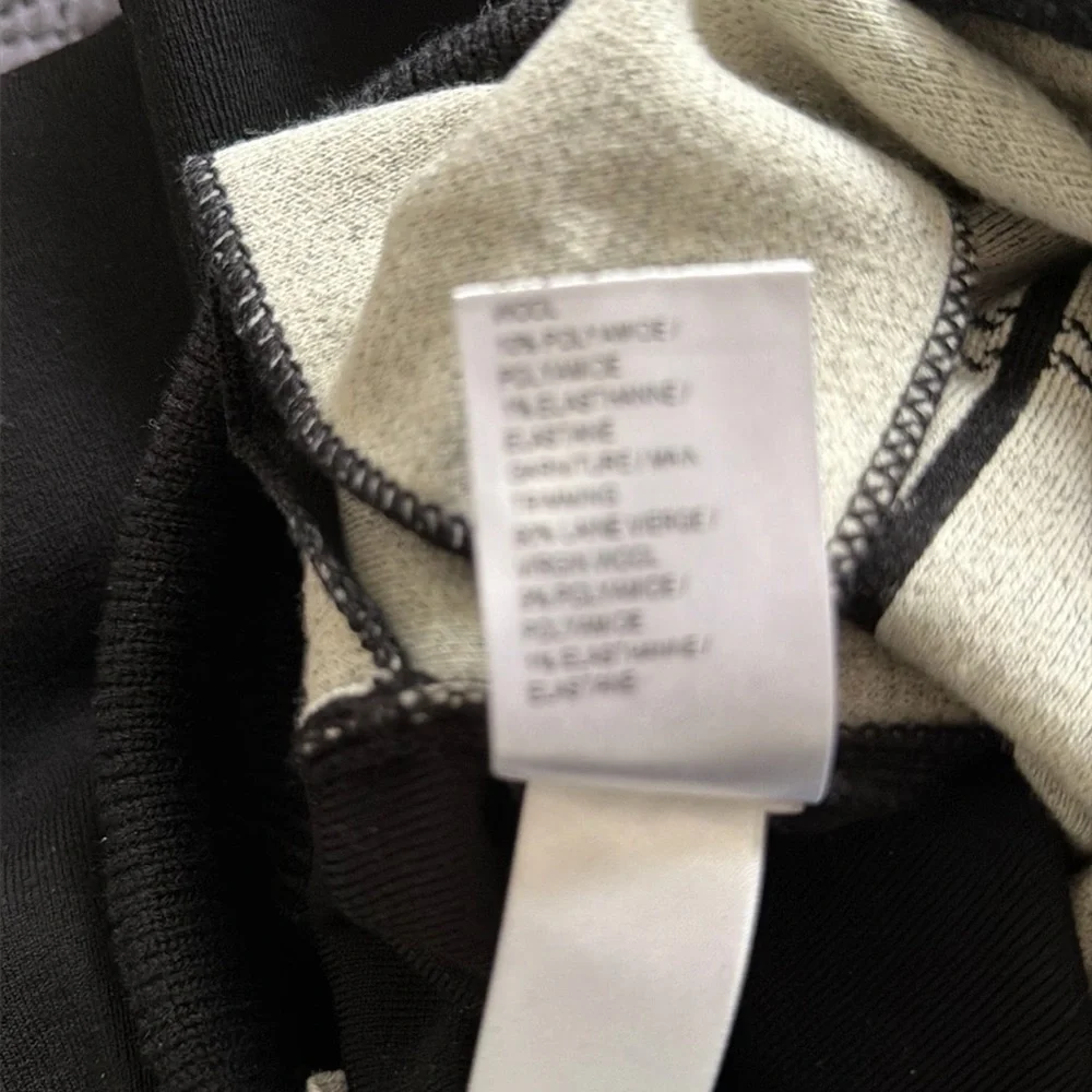 NWOT Chloe black plaid wool blend jogger pant, size S - Picture 8 of 11